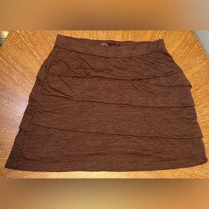 Prana Layered Wool Blend Skirt